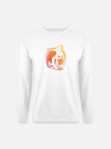 Direkte Snowboard Aussage - Unisex Pullover - Weiß