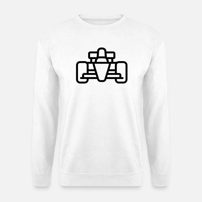 Rennwagen - Unisex Pullover - Weiß