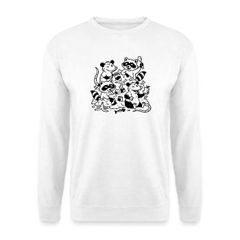 Gastronomie parmi les amateurs d’ordures - Sweat-shirt Unisexe - blanc - Devant