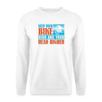 VTT VTT Vélo de Parole Descendance VTT - Sweat-shirt Unisexe - blanc - Devant