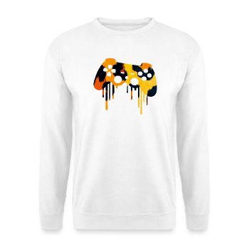 Leopard Print Gaming player - Unisex Sweatshirt - white - Front