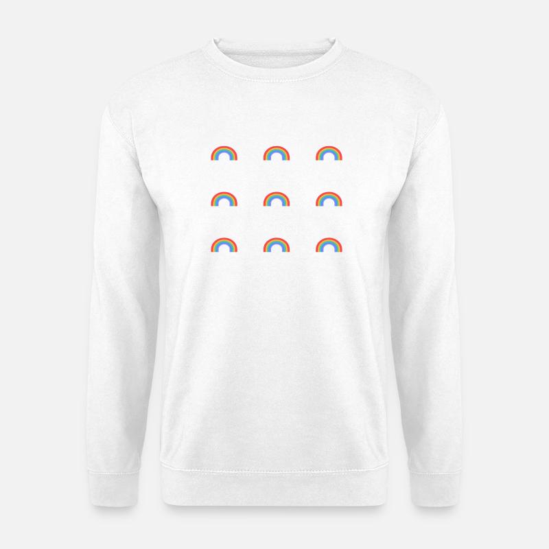 Rainbow Pattern - Unisex Sweatshirt - white