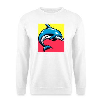 dauphin - Sweat-shirt Unisexe - blanc - Devant