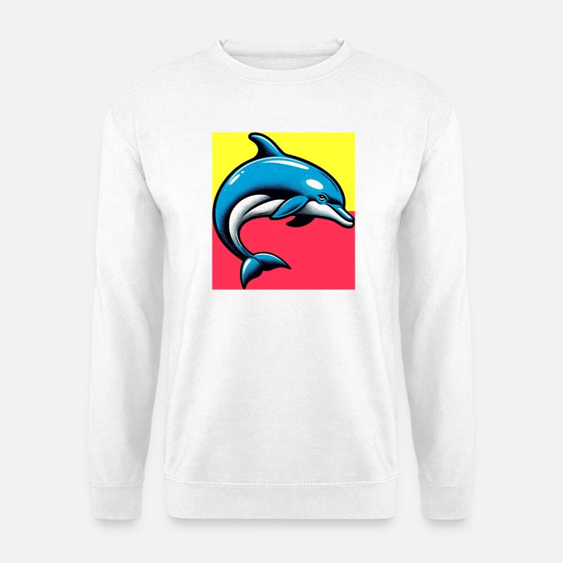 dolphin - Unisex Sweatshirt - white