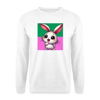 lapin - Sweat-shirt Unisexe - blanc - Devant