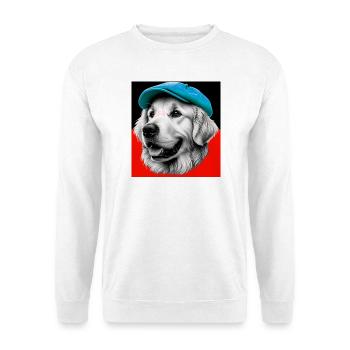 Golden Retriever Dog - Unisex Sweatshirt - white - Front