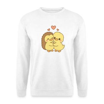 Duck Couple Valentine's Day - Unisex Sweatshirt - white - Front
