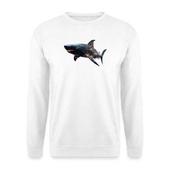Cybershark – Pouvoir futuriste des profondeurs - Sweat-shirt Unisexe - blanc - Devant