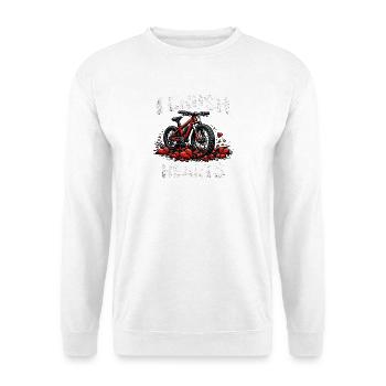 La Saint-Valentin J’écrase la montagne cycliste des cœurs - Sweat-shirt Unisexe - blanc - Devant