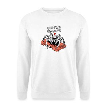 JE N'AI D'YEUX QUE POUR TOI ! (araignée) - Sweat-shirt Unisexe - blanc - Devant