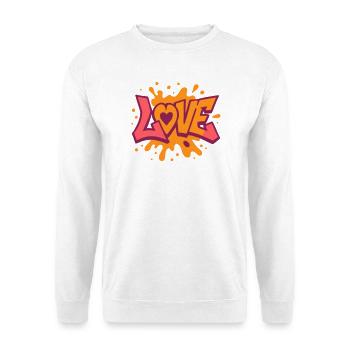Amour - Cœur - Saint Valentin - Mariage - Sweat-shirt Unisexe - blanc - Devant