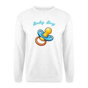 Bébé Dessin animé Tétine - Sweat-shirt Unisexe - blanc - Devant