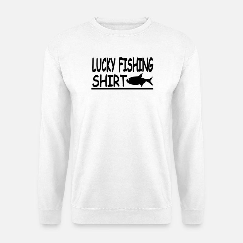 Angeln - Unisex Pullover - Weiß