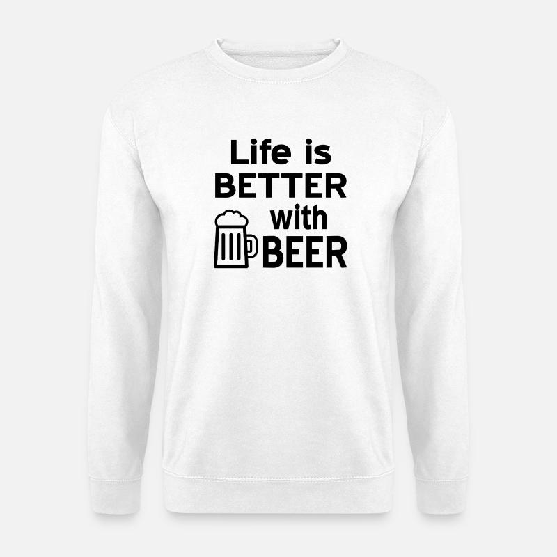 Bier - Unisex Pullover - Weiß