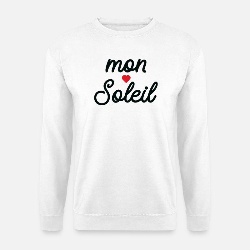 Mein Sonnenherz im Skript - Unisex Pullover - Weiß