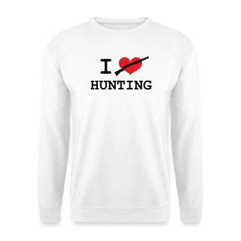 J'aime chasser - Sweat-shirt Unisexe - blanc - Devant