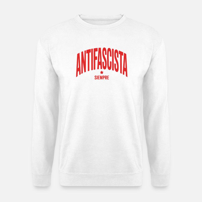 Antifascista Siempre - Antifa Tee - Unisex Pullover - Weiß