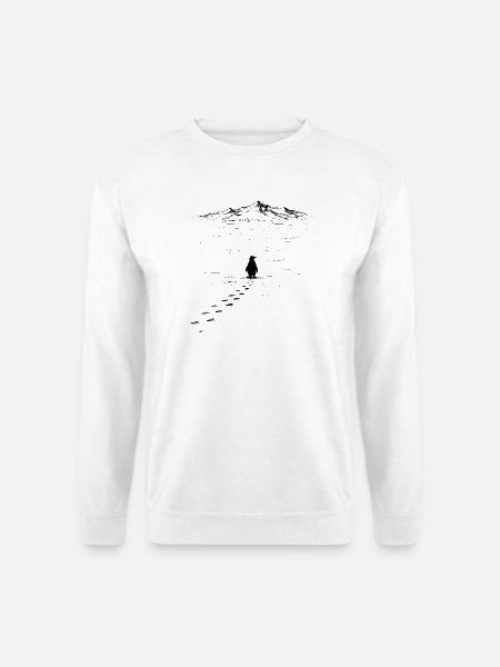 Penguin But Why Nihilist Penguin in the Center - Unisex Pullover - Weiß