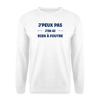 rien à foutre - Sweat-shirt Unisexe - blanc - Devant