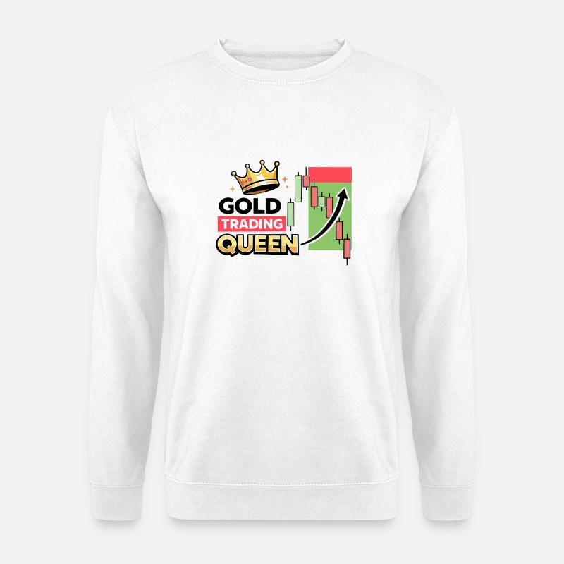Gold-Handelskönigin - Unisex Pullover - Weiß
