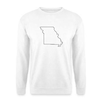 Karte von Missouri - Unisex Pullover - Weiß - Vorne