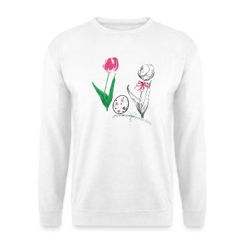  Ostern - Unisex Pullover - Weiß - Vorne