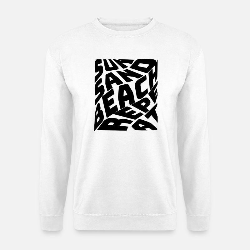 SUN SAND BEACH - Unisex Pullover - Weiß