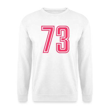 73 - Unisex Pullover - Weiß - Vorne - Alina (178cm) & Michal (187cm)