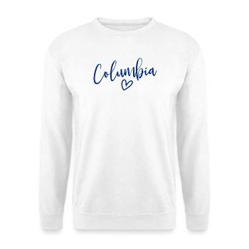 Columbia Heart Women's Love Columbia - Unisex Sweatshirt - white - Front