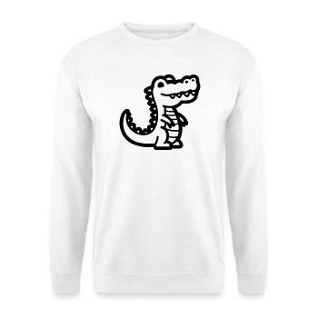 alligator - Unisex Sweatshirt - white - Front