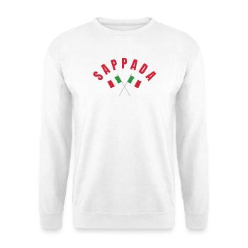 Drapeaux italiens de Sappada - Sweat-shirt Unisexe - blanc - Devant