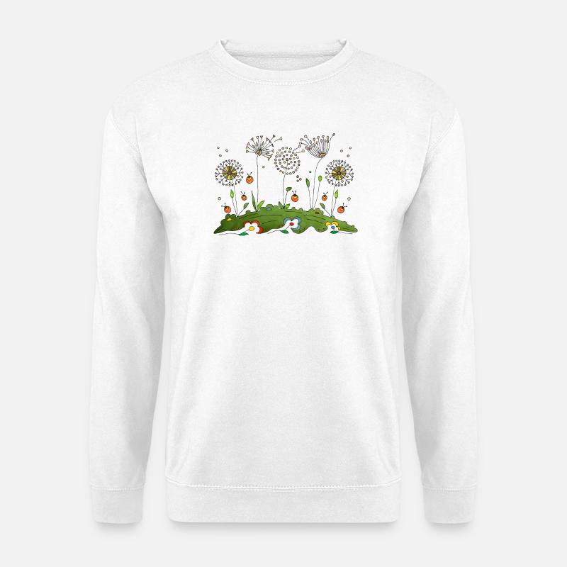 Blumen - Unisex Pullover - Weiß