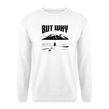 But Why Penguin Meme Minimalist Art - Unisex Sweatshirt - white - Front