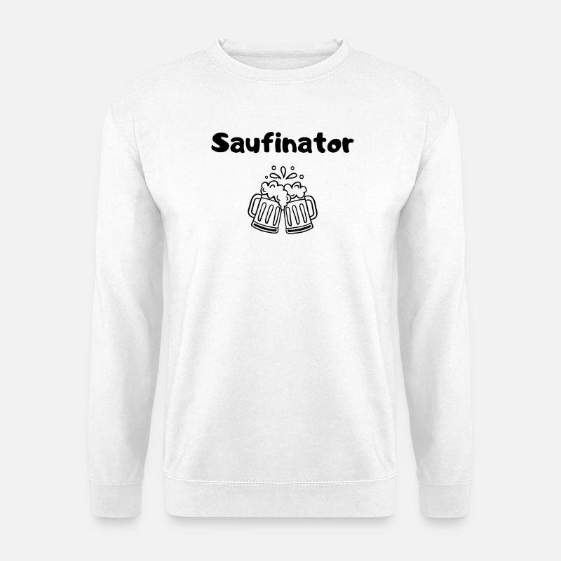 Saufinator - Unisex Pullover - Weiß