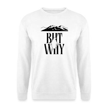 But Why Penguin Meme Minimalist Art - Unisex Sweatshirt - white - Front