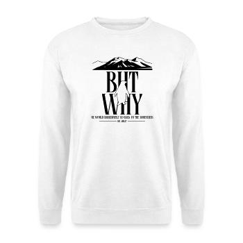 But Why Penguin Meme Minimalist Art - Unisex Sweatshirt - white - Front