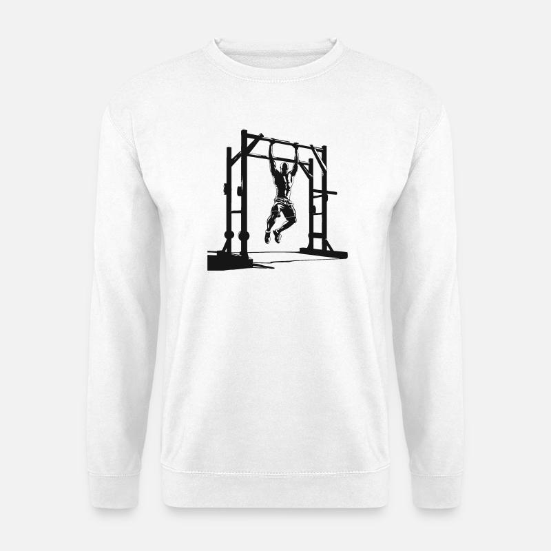 Pull-Up Silhouette - Unisex Sweatshirt - white