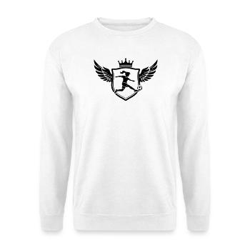 Fussballerin Wappen Fussball Girls - Unisex Pullover - Weiß - Vorne