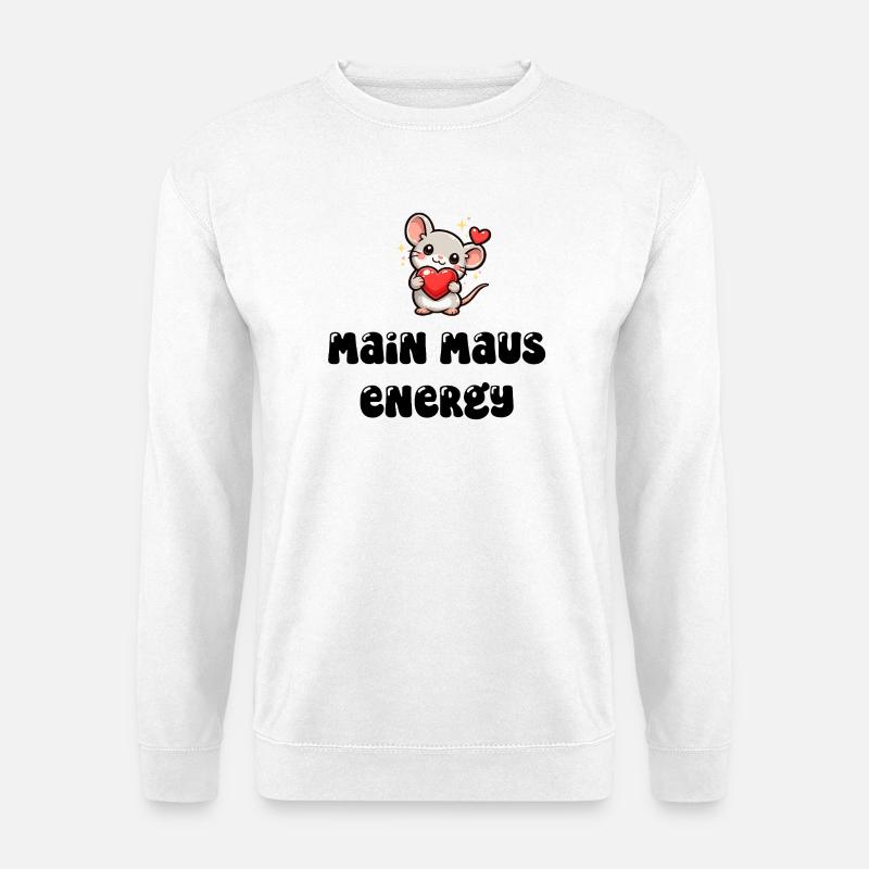 Main Maus Energy - Unisex Pullover - Weiß