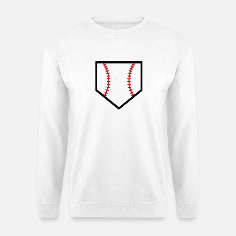Baseball-Homeplate - Unisex Pullover - Weiß