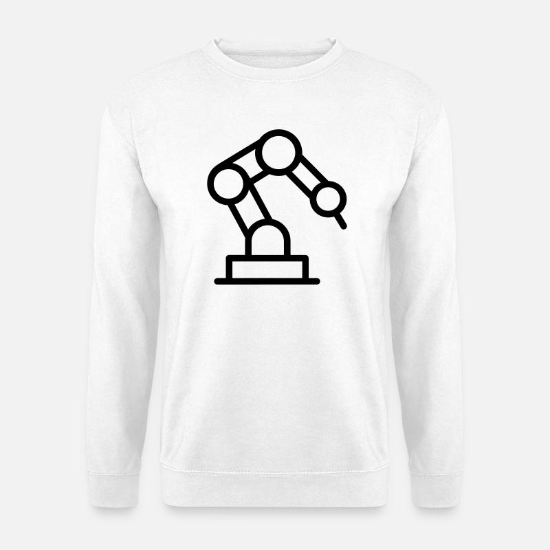 robotic arm - Unisex Sweatshirt - white