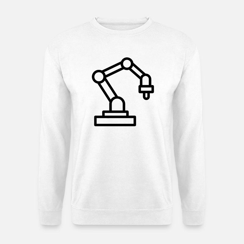 Roboterarm - Unisex Pullover - Weiß