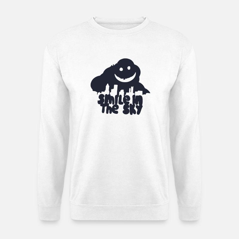 Smile in the sky - Unisex Pullover - Weiß