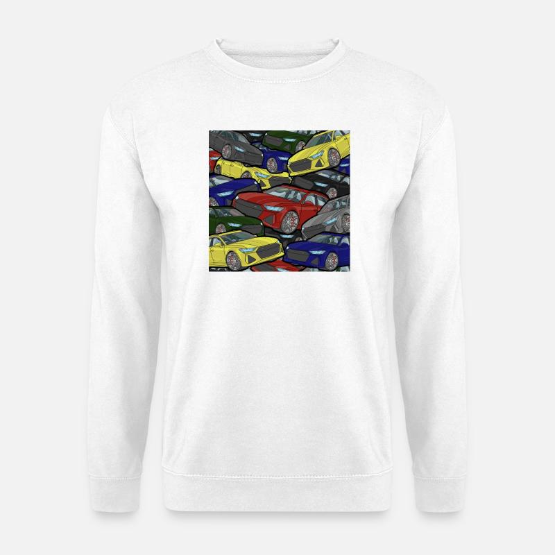 Kaleidoskop Autos Farbexplosion - Unisex Pullover - Weiß