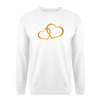 Devoured Gold Hearts - Unisex Sweatshirt - white - Front