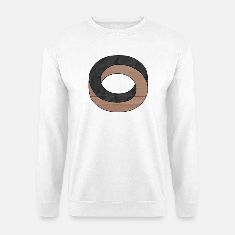 Optische Illusion Kreis - Unisex Pullover - Weiß