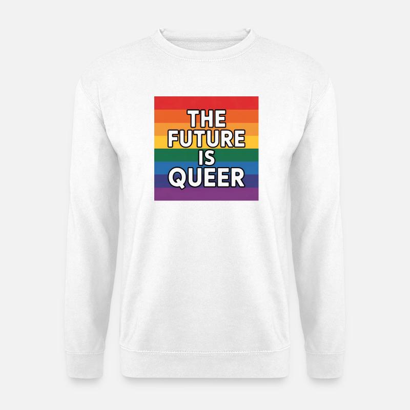Die Zukunft ist queer – Pride Tee - Unisex Pullover - Weiß