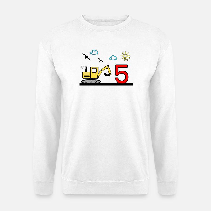 Bagger - Unisex Pullover - Weiß