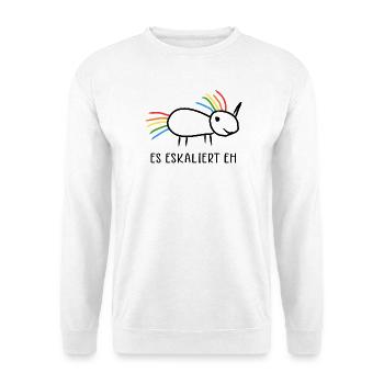Ça s’intensifie de toute façon, Fête d’escalade Unicorn - Sweat-shirt Unisexe - blanc - Devant
