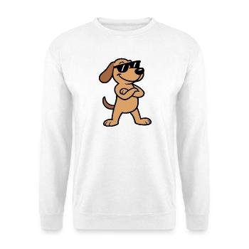 Sunglasses Dachshund Charm - Unisex Sweatshirt - white - Front